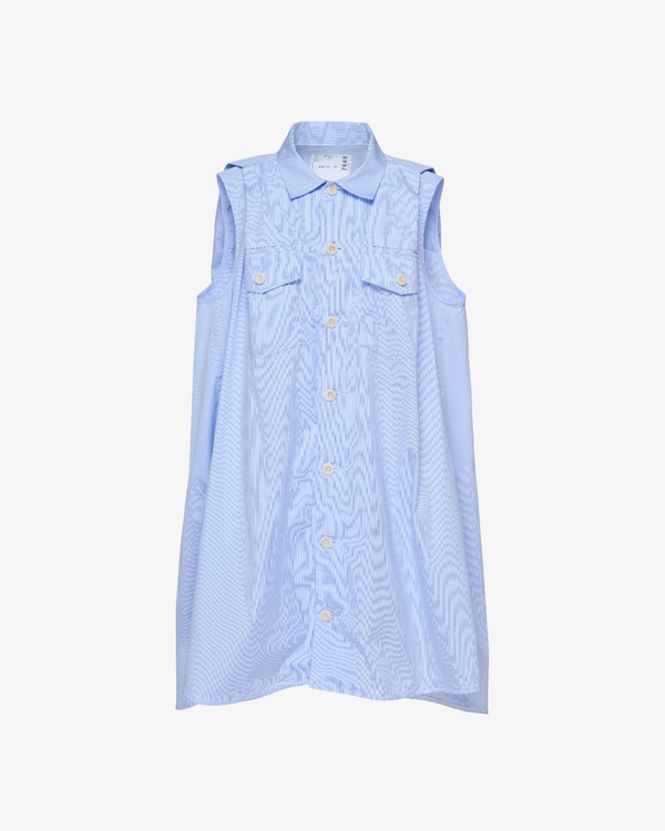 SACAI - Women's Cotton Poplin Dress - (Light Blue458)