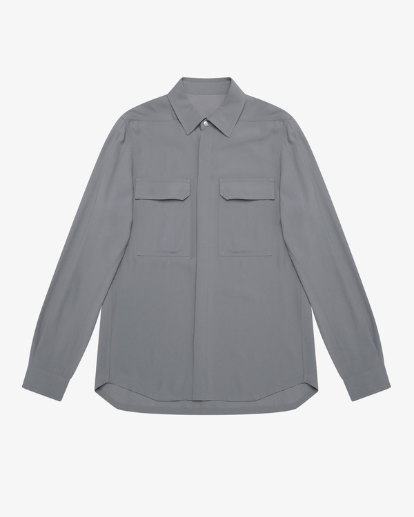 RICK OWENS - Men's Outershirt - (Grey)