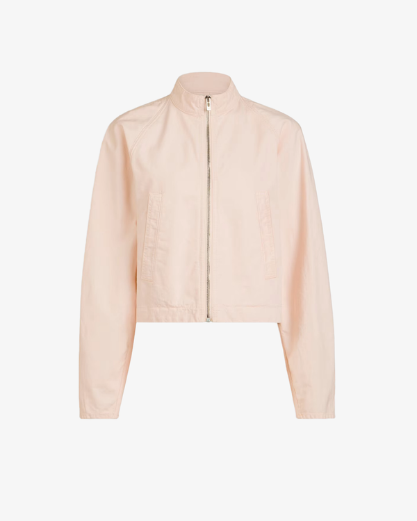 ALAÏA - Women's Zip Jacket Tinted Denim - (Pink)
