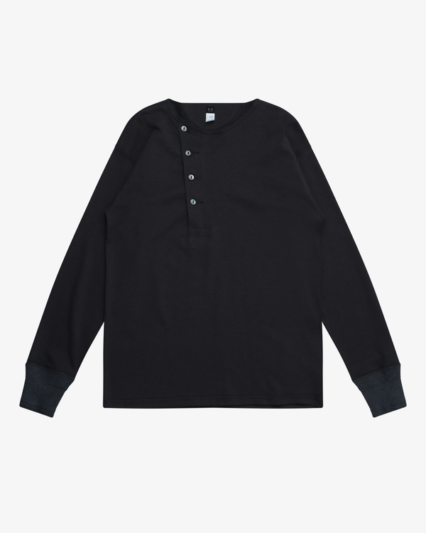Taiga Takahashi - Men's Lot.618 Side Henry Neck - (Charcoal)