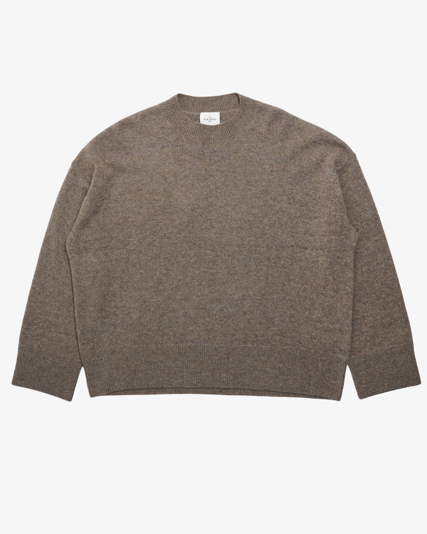 LE KASHA - Women's Crew Neck Sweater - (Olive)