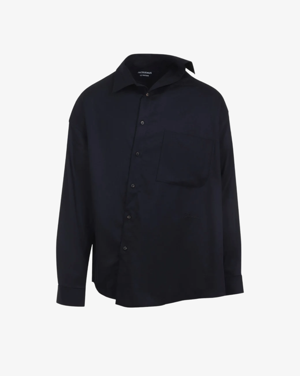 JACQUEMUS - Men's La Chemise Cuadro Ml - (Navy380)