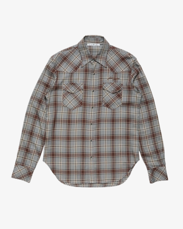 ACNE STUDIOS - Men's Surrow Long Sleeve Check Flannel - (Checks)