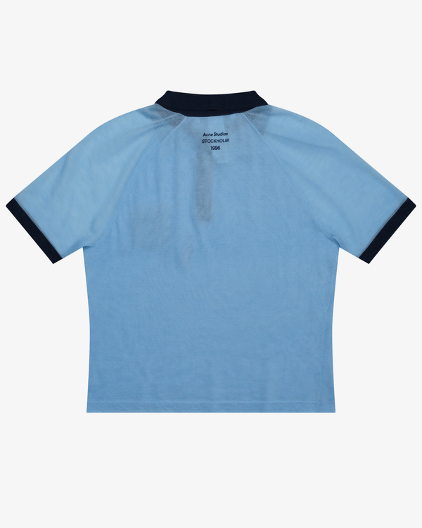 ACNE STUDIOS - Men's Sheer Polo Knit - (Light Blue)