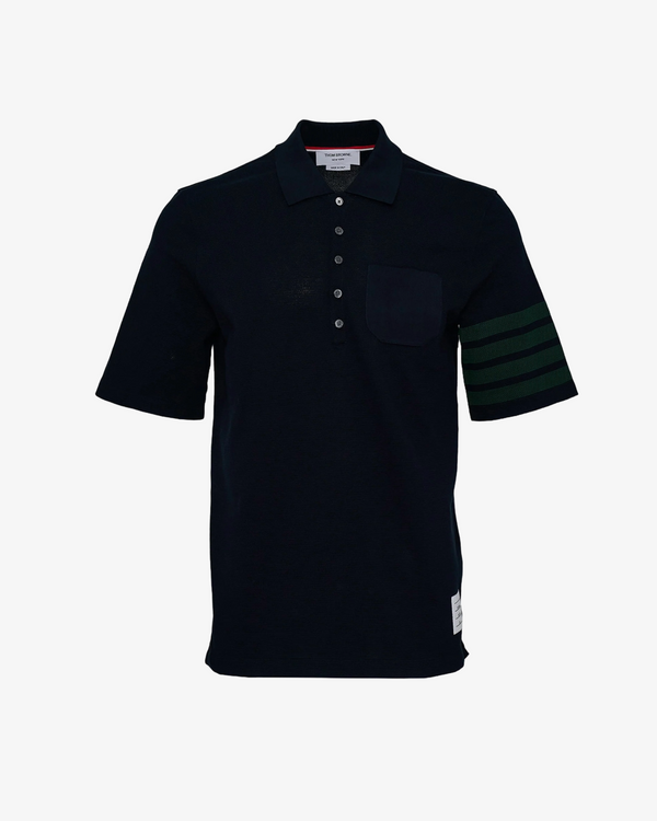 THOM BROWNE - Men's Short Sleeve Polo - (Navy415)