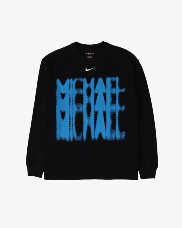 Nike - Men' Jordan Wings Long Sleeve OS Tee - (Black)