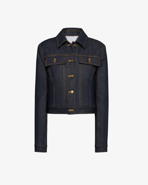 Thom Browne - Women's Shrunken Fit Denim Jacket - (Navy)