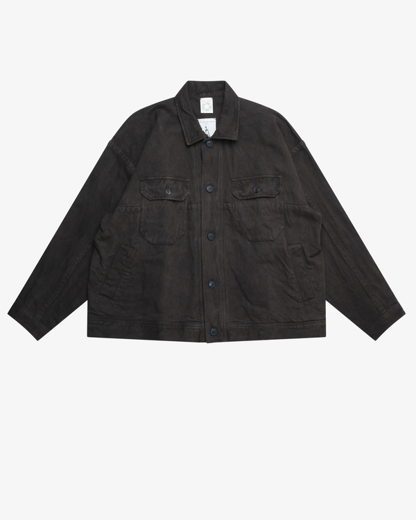 JAN JAN VAN ESSCHE - Men's Denim Style Workwear Jacket - (Brown)