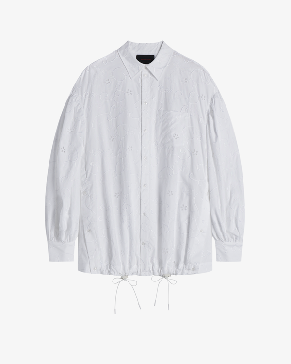 Simone Rocha - Men's Puff Sleeve Shirt Jacket - (White)