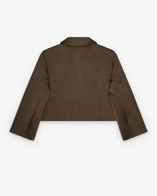 Rick Owens_RICK OWENS - Women's Heizer Mac Jacket - (Dark Brown)_JACKETS