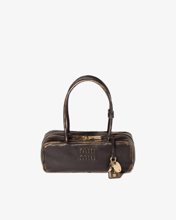 MIU MIU - Women's Nappa Old Beau Shoulder Bag - (Dark Brown)