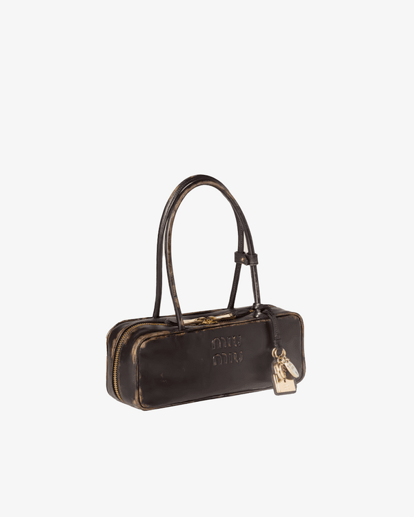MIU MIU - Women's Nappa Old Beau Shoulder Bag - (Dark Brown)