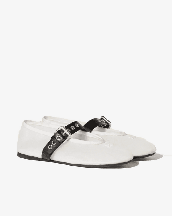 MIU MIU - Women's Rete Ballerina - (White)