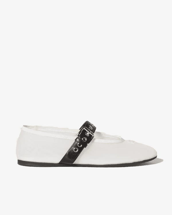 MIU MIU - Women's Rete Ballerina - (White)