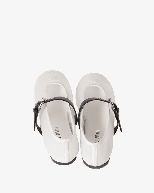 MIU MIU - Women's Rete Ballerina - (White)