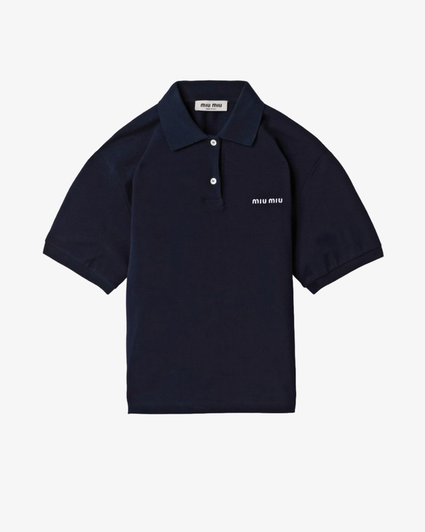 MIU MIU - Women's Piquet Polo - (Navy)