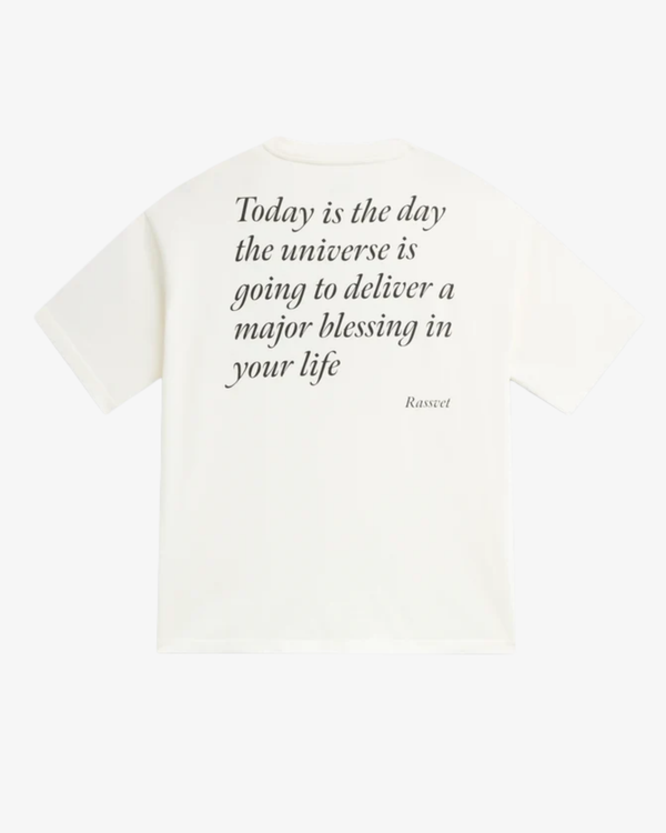 RASSVET - Men's Blessings Tee Shirt Knit - (Off-White)