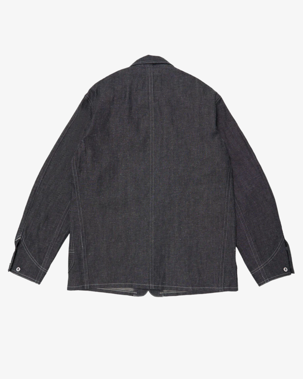 Taiga Takahashi_Taiga Takahashi - Men's Lot 716 Coverall Jacket With Chinstrap - (Raw Indigo)_JACKETS