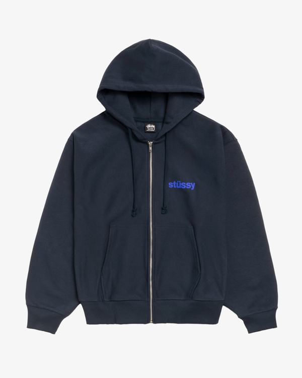 Stüssy - Men's Built Tough Zip Hood - (Navy)