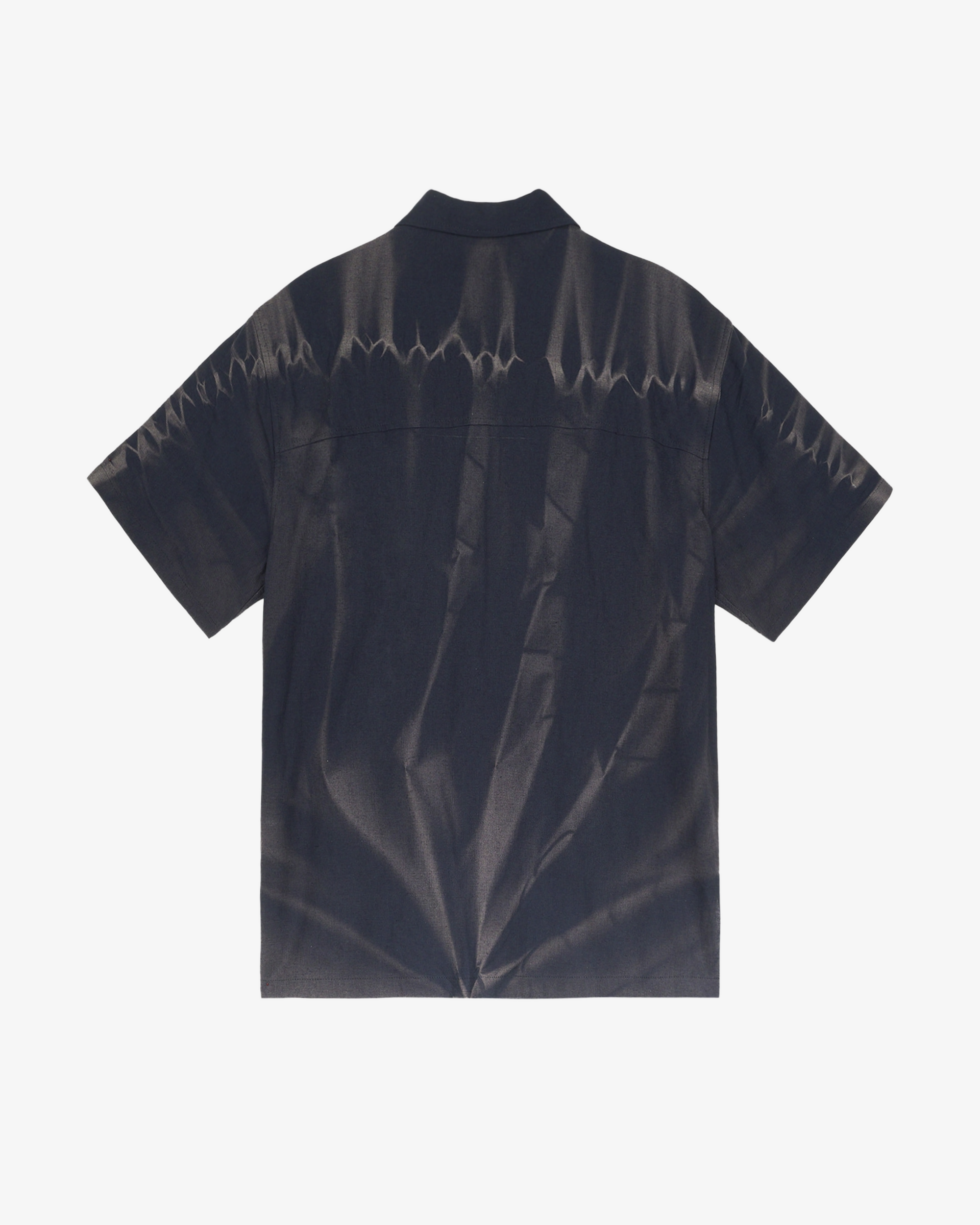 Jiyongkim: Men's Sun-Bleached Tailored Collar Half Sleeve Shirt