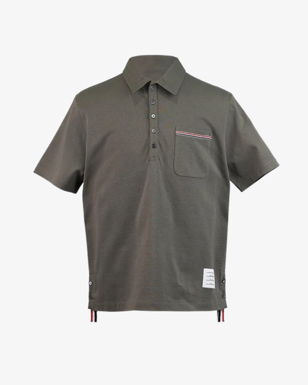 Thom Browne - Men's Oversized Short Sleeve Polo - (Green310)