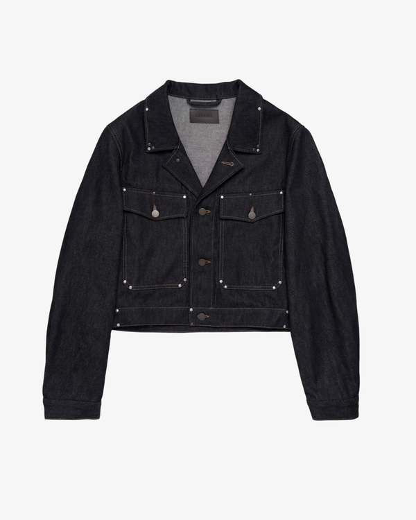Lemaire - Women's Cropped Blouson With Studs - (Denim)