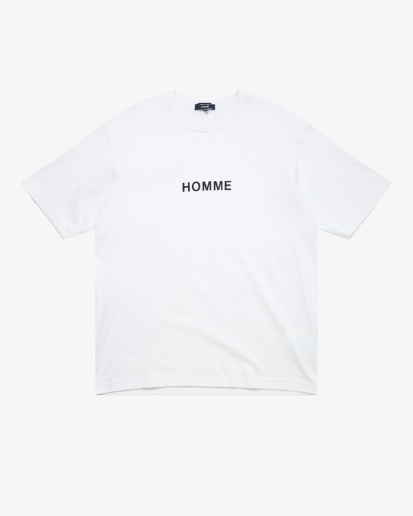 Comme des Garçons Homme - Men's Logo T-Shirt - (White)