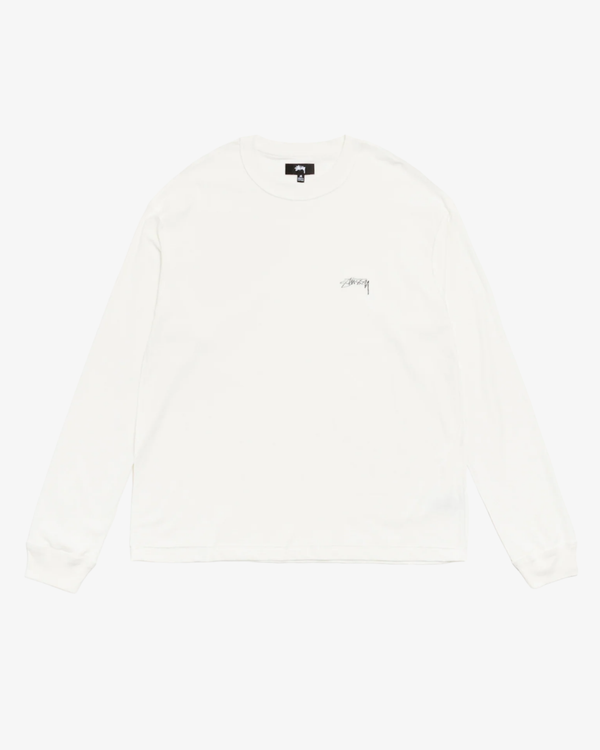 Stüssy - Men's Lazy Long Sleeve Tee - (White)