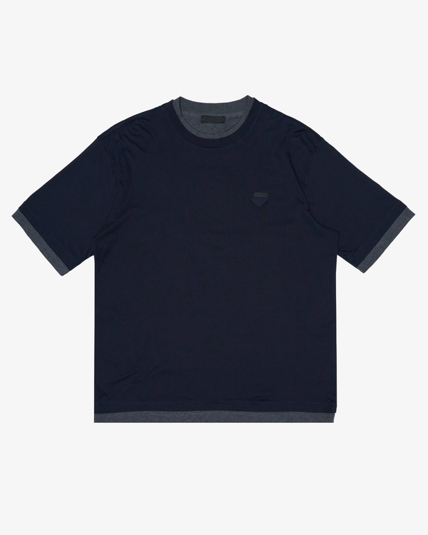 Prada - Men's Jersey Double Tee - (Navy F0967)