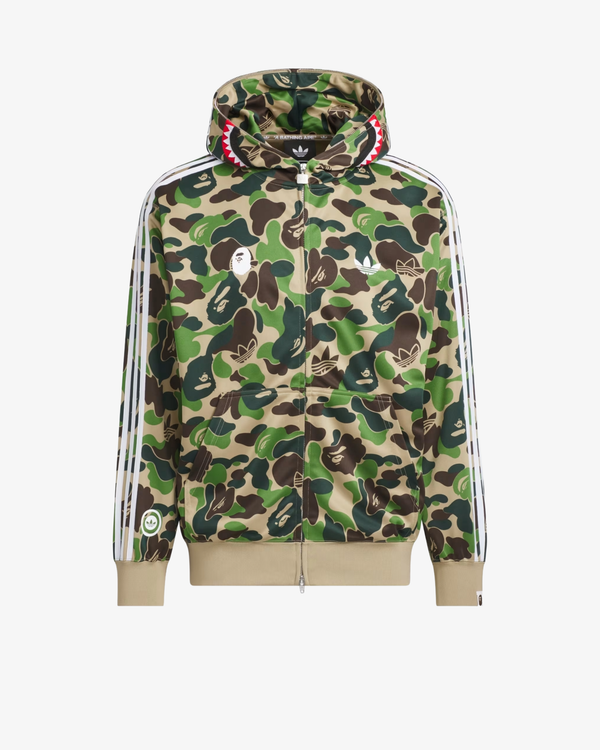 Adidas - Men's Shark Track Hoodie Bape Jacket - (Green)