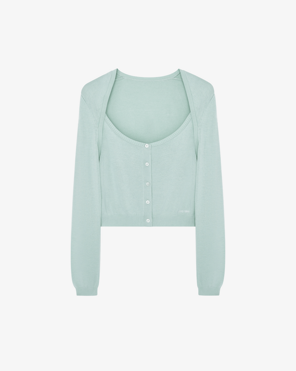 SHUSHU/TONG - Women's Knit Cardigan - (Green Mg100)