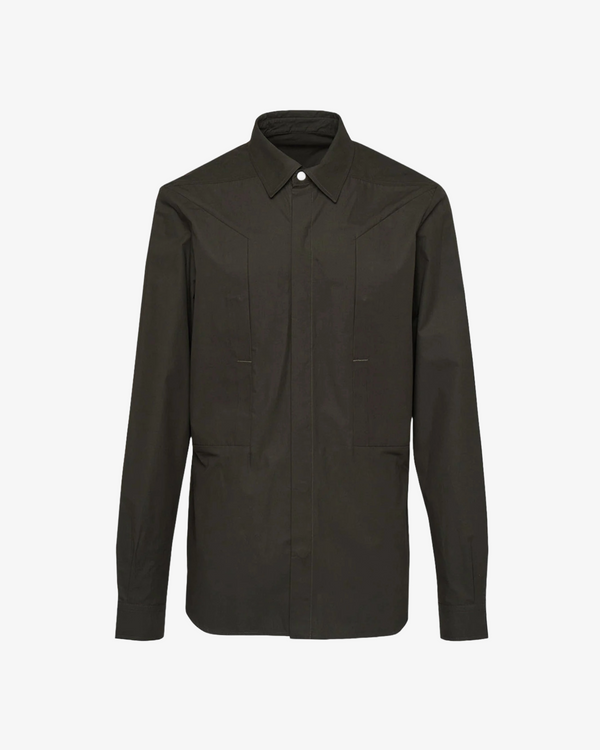 RICK OWENS - Men's Camicia - (Dark Green 75)