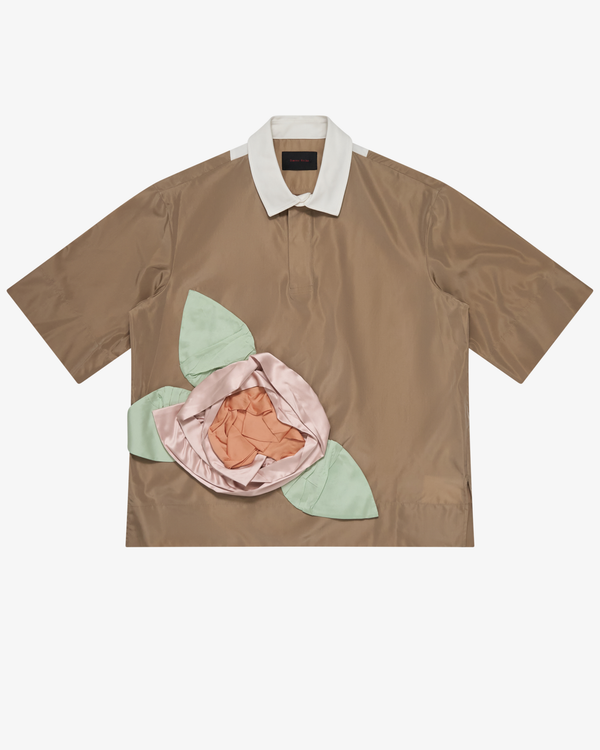 Simone Rocha_SIMONE ROCHA - Men's Turbo Pressed Rosette Rugby Jersey - (Beige)_POLOS