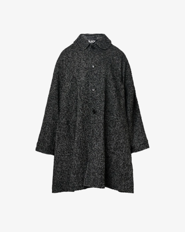 Black Comme des Garçons - Men's Round Collar Trench - (Black)