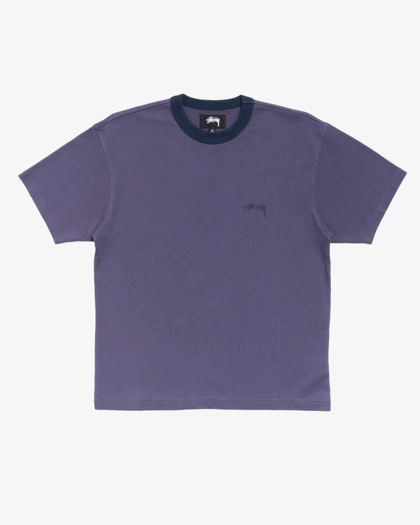 Stüssy -  Men's Ss Ringer Tee - (Purple)