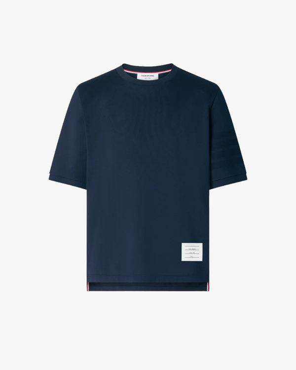 Thom Browne - Men's Short Sleeve Rib Cuff Tee - (Navy)