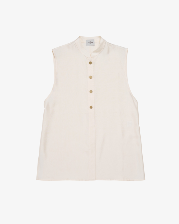 LE KASHA - Women's Sleevless Shirt - (Cream)