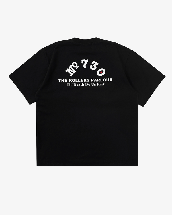 THE ROLLERS PARLOUR - Men's No.730 Short Sleeve Pocket T-Shirt - (Black)