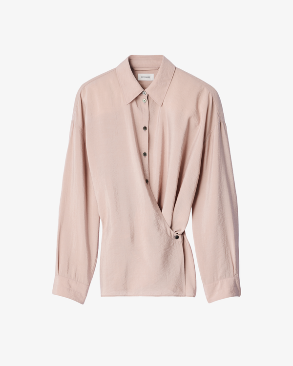 Lemaire - Women's Straight Collar Twisted Shirt - (Pink)