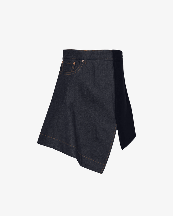 SACAI - Women's Wool Melton Skirt - (Navy)