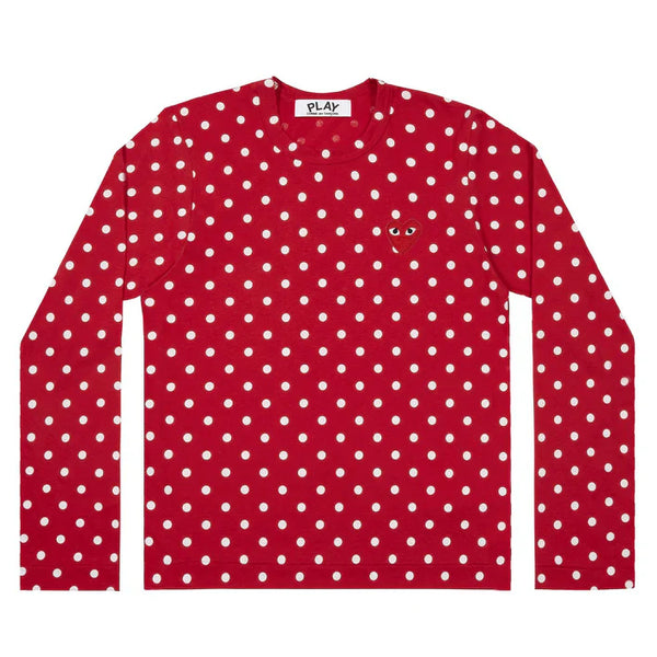 Play - Unisex's Polka Dot T-Shirt - (Red)