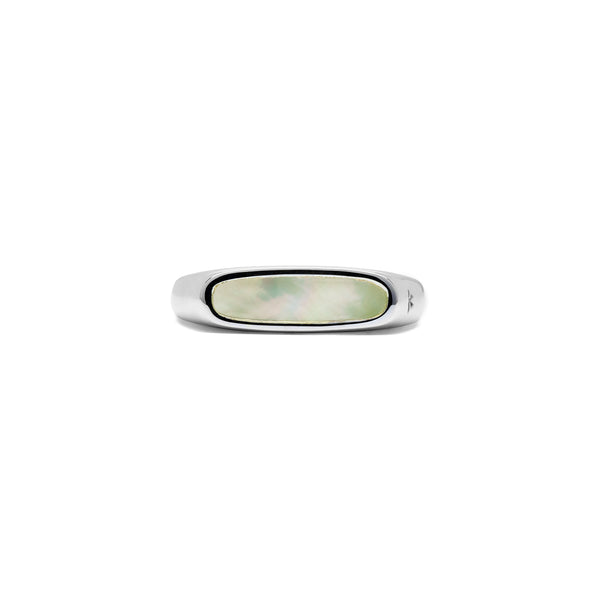 Tom Wood_TOM WOOD - Mario Ring White Mother of Pearl_RINGS