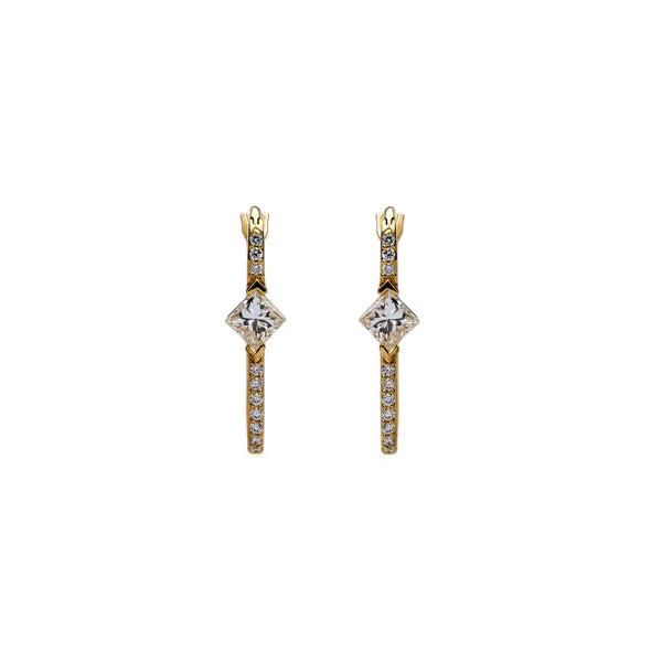 Raphaele Canot_Raphaele Canot - Princess Cut Diamond Earrings_EARRINGS