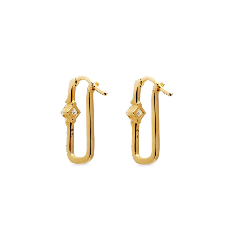 RAPHAELE CANOT - Princess Cut Diamond Earrings|Dover Street Market E ...