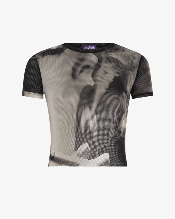Jean Paul Gaultier - Women's Mesh Baby Tee - (Grey)