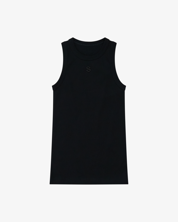SACAI - Women's S Cotton Jersey Tank Top - (Black)
