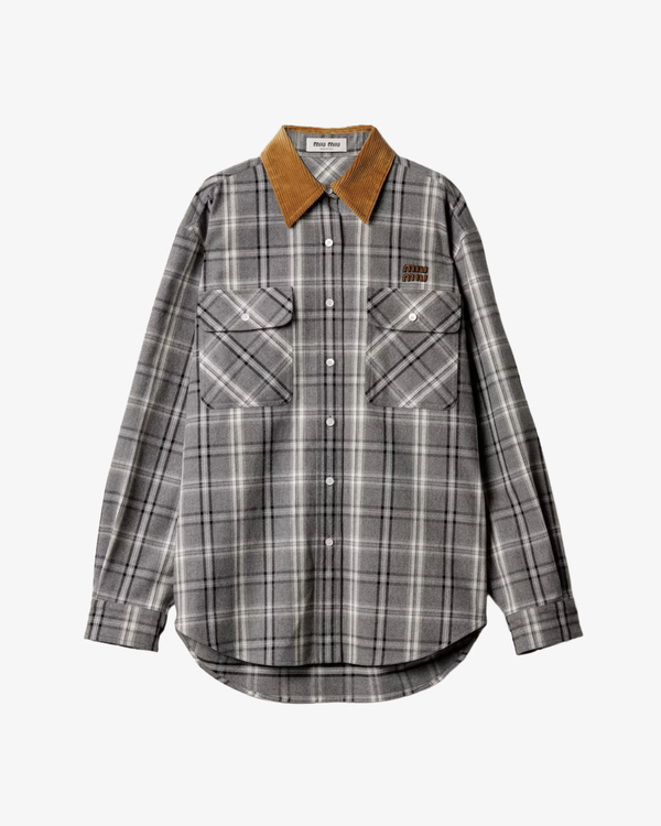 MIU MIU - Men's Flanella Check Shirt - (Checks)