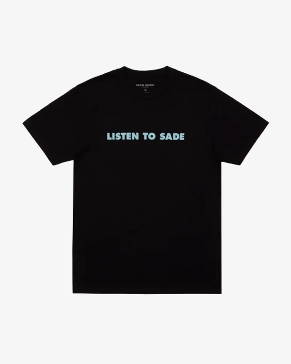 SKATE MUZIK - Men's Listen To Sade Tee - (Black)