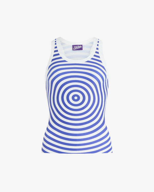 Jean Paul Gaultier - Women's Jersey Lycra Asymetric Tank Top - (Navy)