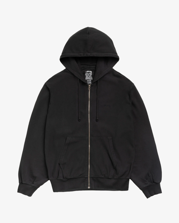 Stüssy -  Men's Lightweight Terry Zip Hoodie - (Black)